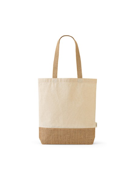Shopper Puncak in cotone riciclato 180 gsm e juta 275 gsm