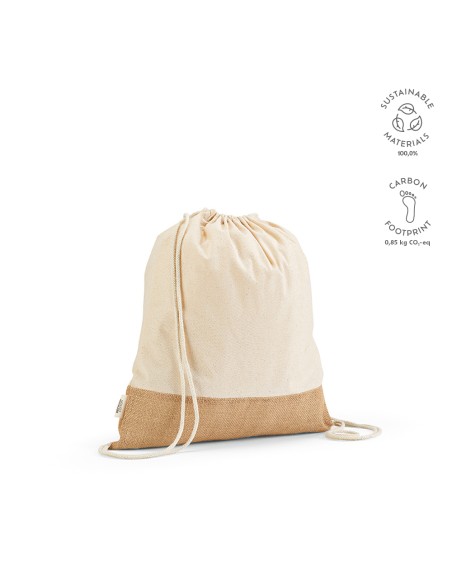 Borsa Denali in cotone riciclato 180 gsm e juta 275 gsm