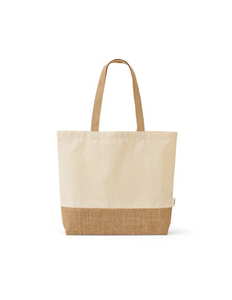 Shopper Mauna Kea in cotone riciclato 220 gsm e juta 275 gsm