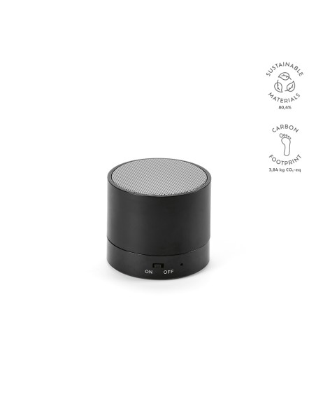 Speaker Gauss in rABS con batteria da 300mAh. Potenza di 3W Speaker Gauss in rABS con batteria da 300mAh. Potenza di 3W