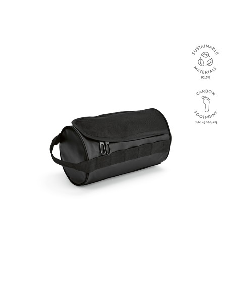 Beauty case Riga 5,7L rPET. Forma cilindrica con manico