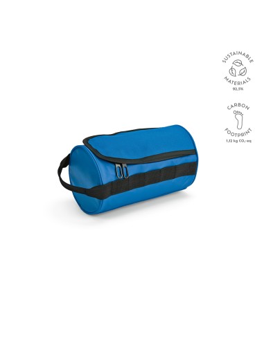 Beauty case Riga 5,7L rPET. Forma cilindrica con manico