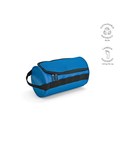 Beauty case Riga 5,7L rPET. Forma cilindrica con manico