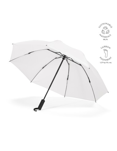 Ombrello Presley in rPET. 23"", pieghevole con chiusura reversibile