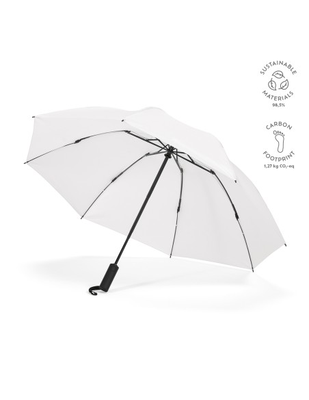 Ombrello Presley in rPET. 23"", pieghevole con chiusura reversibile