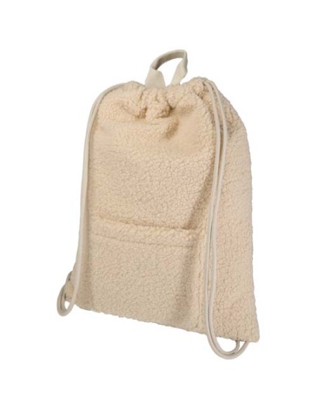 Zaino con cordoncino in sherpa riciclato certificato GRS da 9 litri Bear