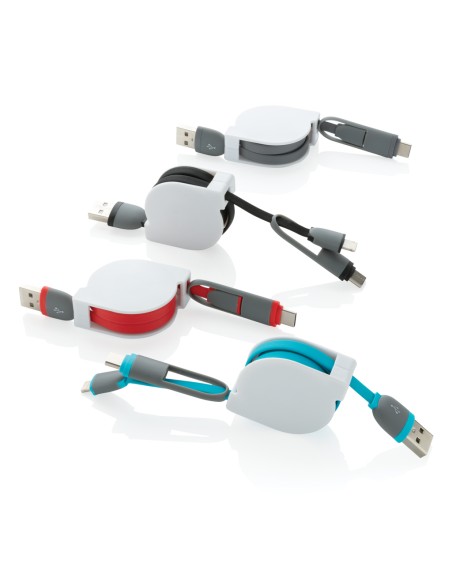 Cavo retrattile 3 in 1