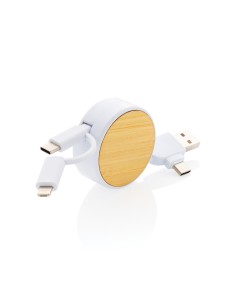 Cavo retrattile Ontario 6 in 1 in plastica riciclata RCS