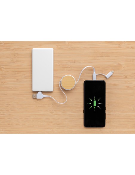 Cavo retrattile Ontario 6 in 1 in plastica riciclata RCS