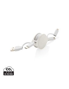 Cavo 6 in 1 RCS standard in plastica riciclata e TPE