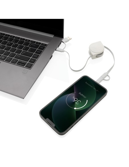 Cavo 6 in 1 RCS standard in plastica riciclata e TPE