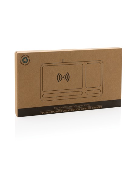 Caricatore wireless 10W in bambù