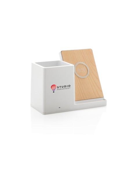 Caricatore wireless 10W Ontario in plastica riciclata RCS