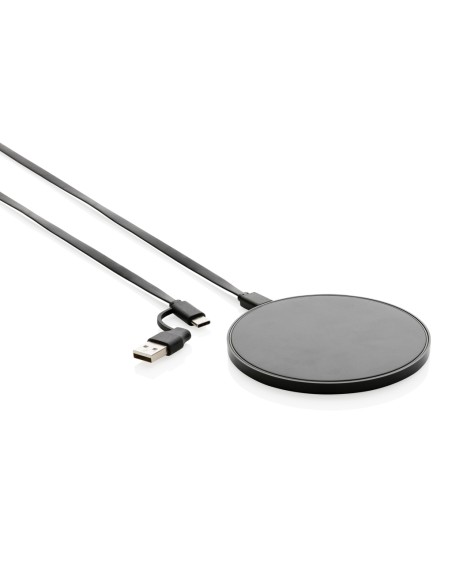 Caricatore RCS wireless 10W in plastica riciclata