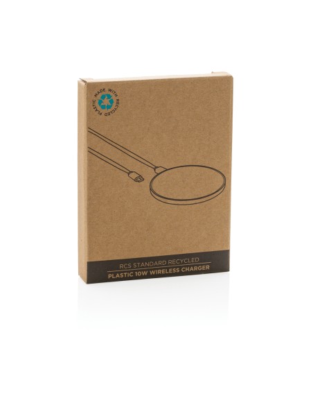 Caricatore RCS wireless 10W in plastica riciclata