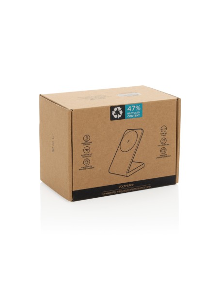 Caricatore wireless magnetico VoltPerch 15W in rPlastica RCS