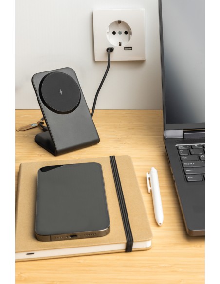 Caricatore wireless magnetico VoltPerch 15W in rPlastica RCS