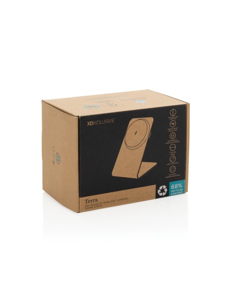 Supporto magnetico Terra con ricarica 15W in rAlluminio