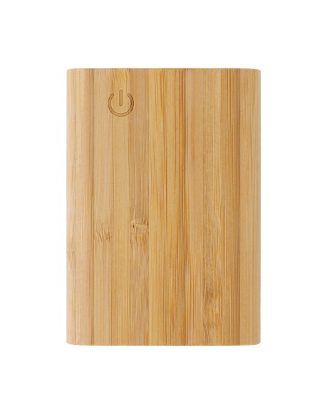 Powerbank da 5.000 mAh in bambù