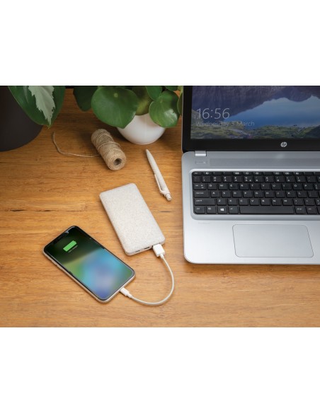 Powerbank 10.000 mAh  in fibra di grano