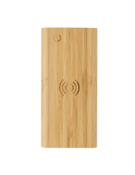 Powerbank wireless 8000 mAh 5W in bambù