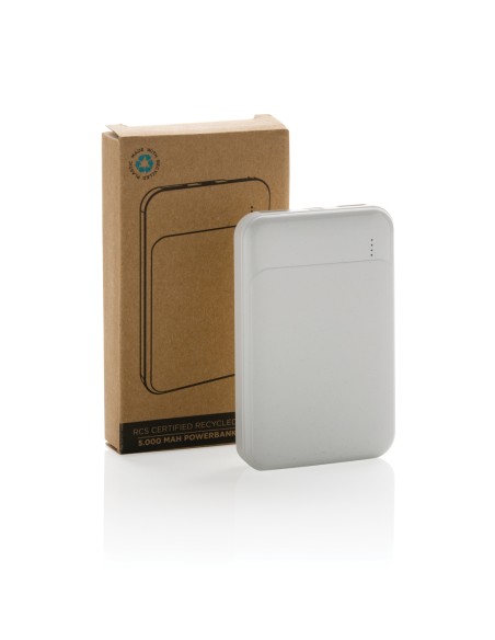 Powerbank da 5.000 mAh in plastica riciclata RCS