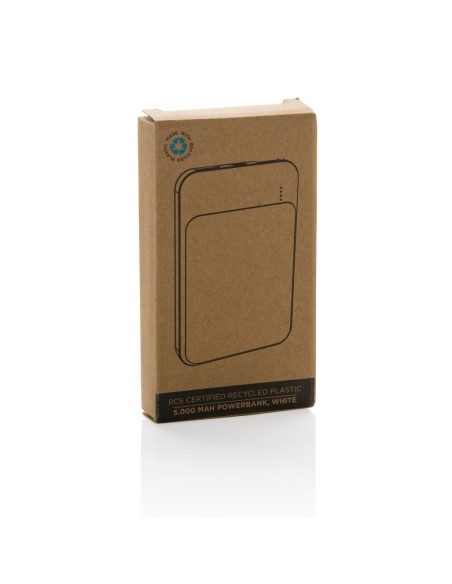 Powerbank da 5.000 mAh in plastica riciclata RCS