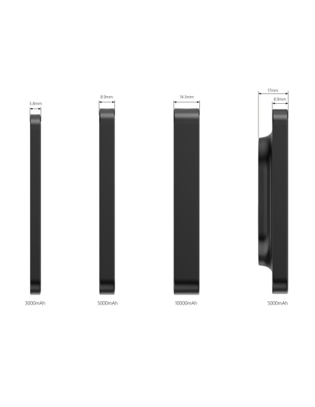 Compton RCS plastica riciclata/alluminio 10.000mAh powerbank