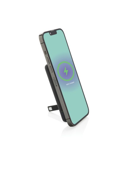 Powerbank magnetica da 5.000 mah 5W Zen in bambù e rPlastica