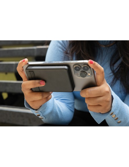 Powerbank magnetica da 5.000 mah 5W Zen in bambù e rPlastica