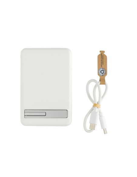 Powerbank magnetica da 5.000 mah 5W Zen in bambù e rPlastica