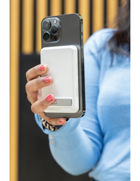 Powerbank magnetica da 5.000 mah 5W Zen in bambù e rPlastica