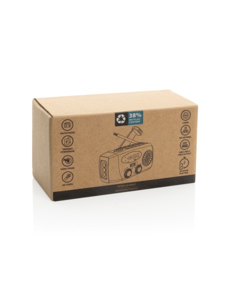 Radio d'emergenza RescueWave in plastica riciclata RCS