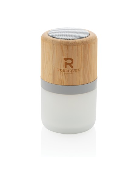 Speaker 3W in bambù con luce