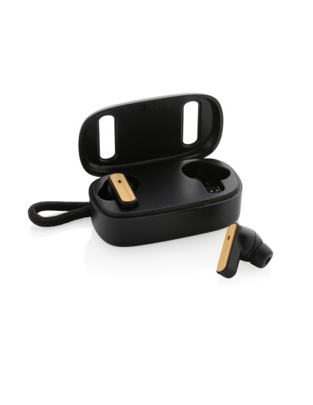 Auricolari TWS in plastica RCS e bambù
