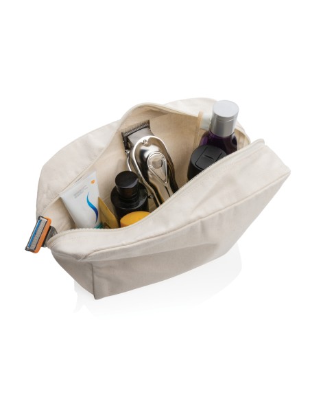 Beauty case in canvas riciclato 285 gm2 non tinto Impact Awa