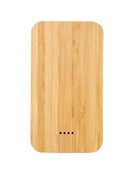 Power bank wireless Future in bambù e tessuto da 6000 mAh