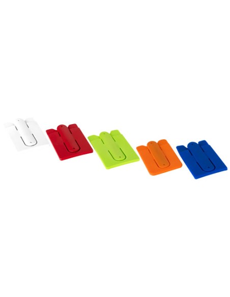 Supporto e portacarte in silicone per smartphone Stue