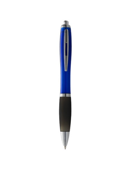 Penna a sfera Nash con fusto colorato e impugnatura nera (inchiostro nero)