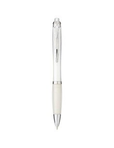 Penna a sfera con fusto e impugnatura colorati Nash (inchiostro blu)