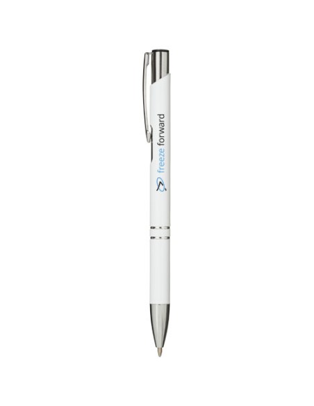 Penna a sfera a scatto Moneta in alluminio (inchiostro blu)