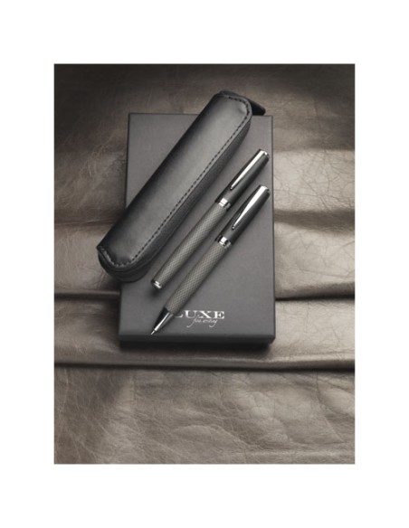Set regalo con coppia di penne e sacchetto Carbon (inchiostro nero)