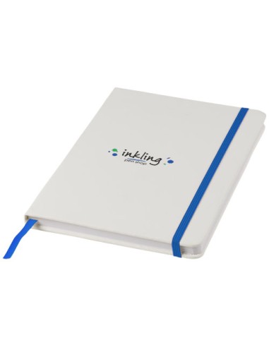 Blocco note bianco formato A5 con elastico colorato Spectrum