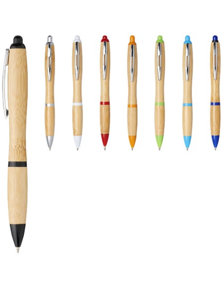 Penna a sfera in bambù Nash (inchiostro blu)