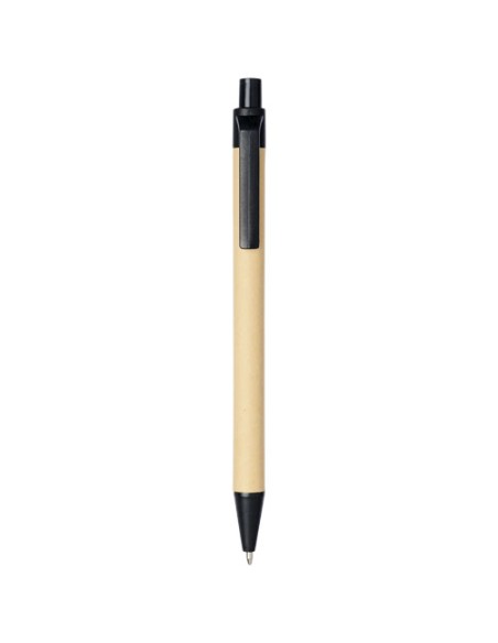 Penna a sfera Berk in cartone riciclato e plastica derivata dal mais (inchiostro nero)