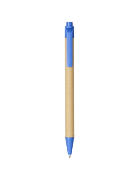 Penna a sfera Berk in cartone riciclato e plastica derivata dal mais (inchiostro nero)