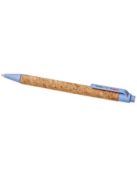 Penna a sfera in sughero e paglia di grano Midar (inchiostro nero)