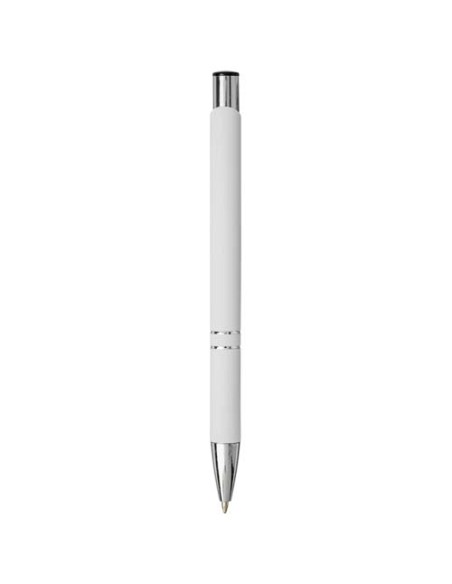 Penna a sfera a scatto Moneta soft touch (inchiostro nero)