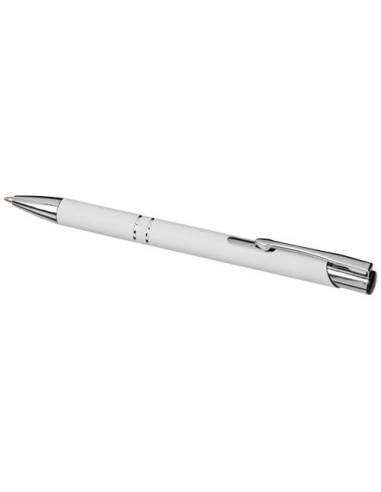 Penna a sfera a scatto Moneta soft touch (inchiostro nero)