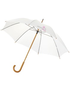 Ombrello Jova da 23" con manico e asta in legno